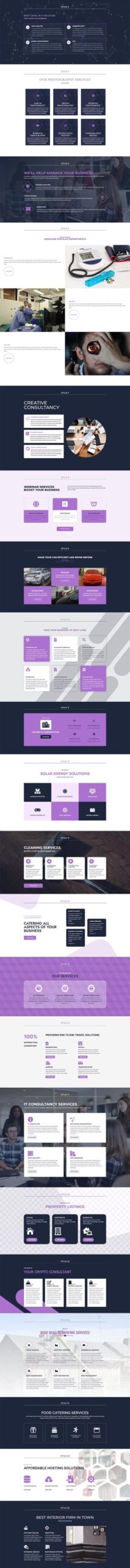 Services Pack of 25 Styles